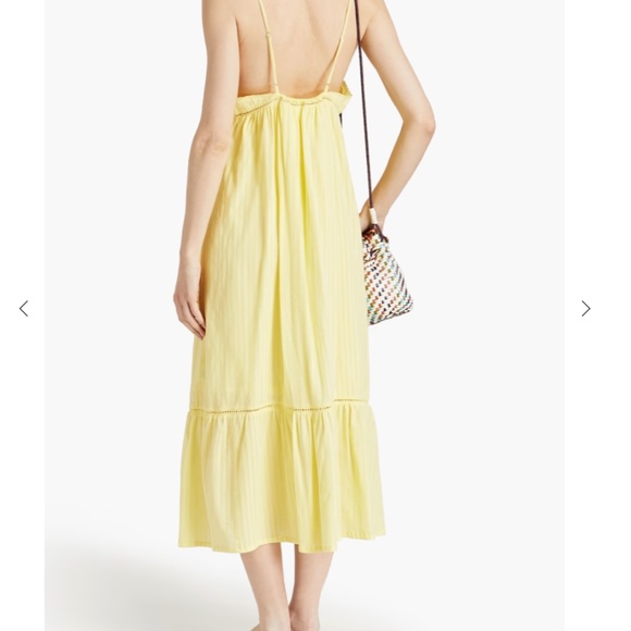 BA&SH Ully gathered striped cotton-gauze midi dress - Picture 4 of 13